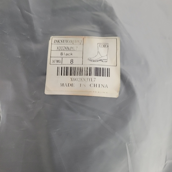 Best Offer...DKSUKO Women's Tall Waterproof Rain Boots Size 8 - Picture 10 of 12